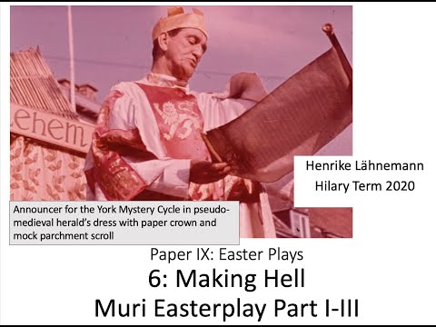 Medieval German Easterplays 6:  Muri Easter Play Fragment I-III