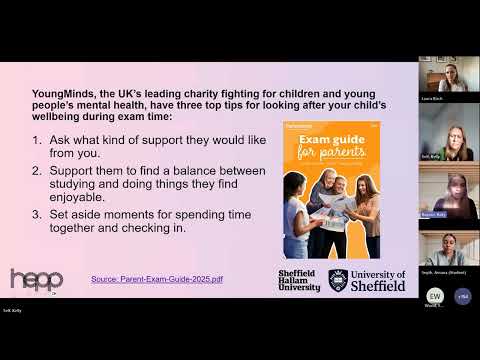 Hepp Parent, Carer, Student and CPD Twilight Session - Exams, wellbeing and revision tips
