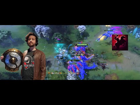 Gorgc uses CK aghanim's to manta-dodge Silencer's ulti for whole team