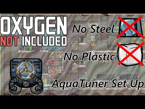 Early Game No Steel No Plastic AquaTuner Set-up in Oxygen Not Included