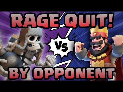 Rage Quitting opponent with new Hog Cycle in Clash Royale