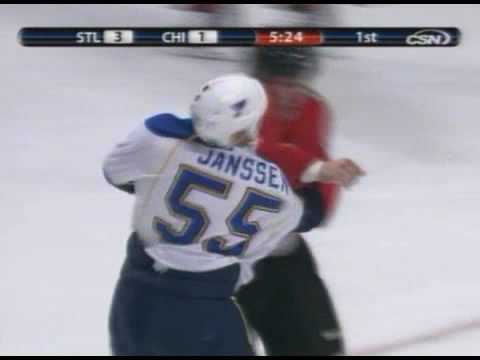 Cam Janssen vs Ben Eager Nov 14, 2008