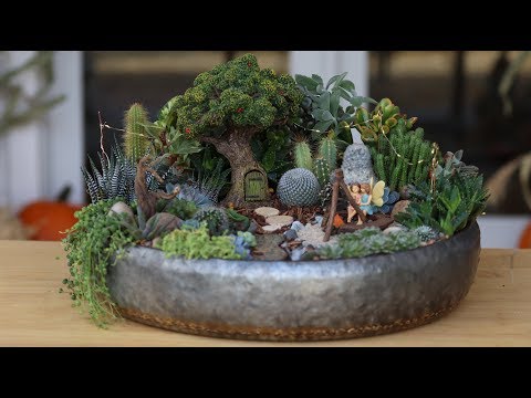Succulent Treehouse Fairy Garden! 🌵🧚‍♀️// Garden Answer