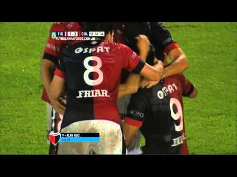 Gol de Ruiz. Tigre 1 - Colón 3. Liguilla Pre Sudamericana 2015. FPT