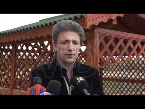 Gică Popescu - inaugurare bază sportivă Hagioaica