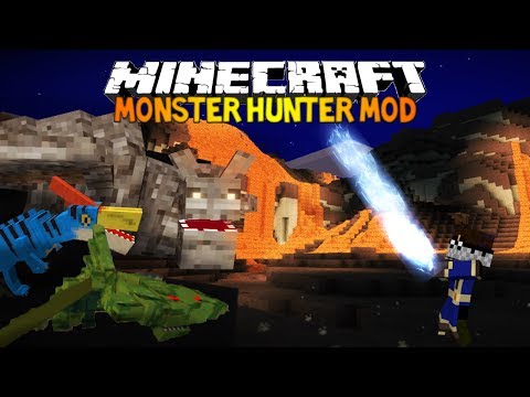 Minecraft: NEW MONSTER HUNTER MOD - Huge Bosses, New Dimension & More!