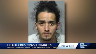 Man charged in deadly bus crash