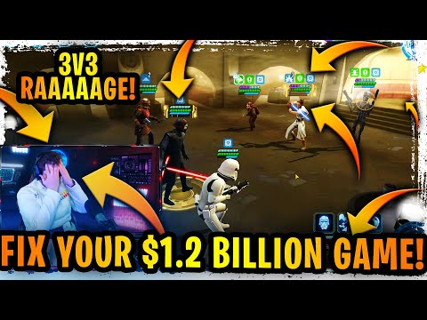 FIX YOUR $1.2 BILLION GAME, SWGOH! 3v3 Grand Arena RAGE - Saddest Grand Arena Story EVER!
