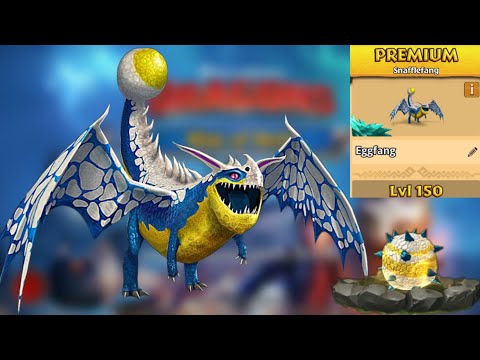 Eggfang Max Level 150 Titan Mode - Exclusive Snafflefang - Dragons:Rise of Berk