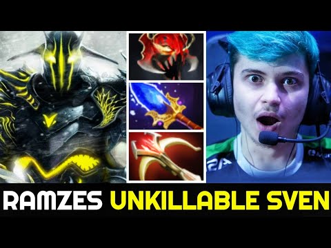 RAMZES Unkillable Sven No Mercy 16 Kills with Superman + Daedalus Build 7.26 Dota 2