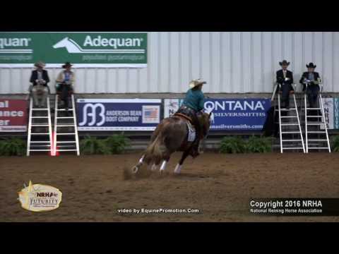 Electric Cha Ching ridden by Michelle Miola  - 2016 NRHA Futurity (Ltd. NP)