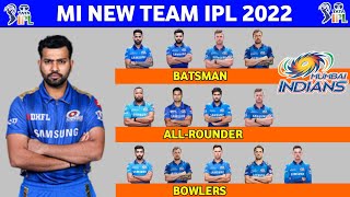 IPL 2022 - Mi Team 2022 Players List || Mumbai Indians 2022 Squad || Mi Squad 2022