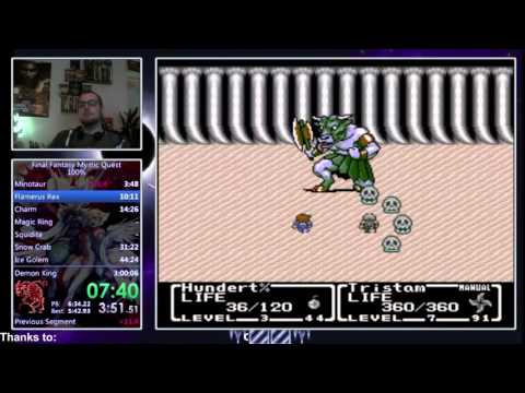 Final Fantasy Mystic Quest 100% Speedrun in 2:51:56