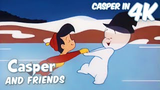 Casper Helps Billy’s Dream Come True! ⛸️ |Christmas Special 🎄 | Casper and Friends in 4K