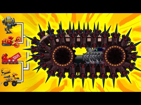 Transformer tanks: SEA URCHIN ASMR vs Trencher Missile | Arena tank Cartoon