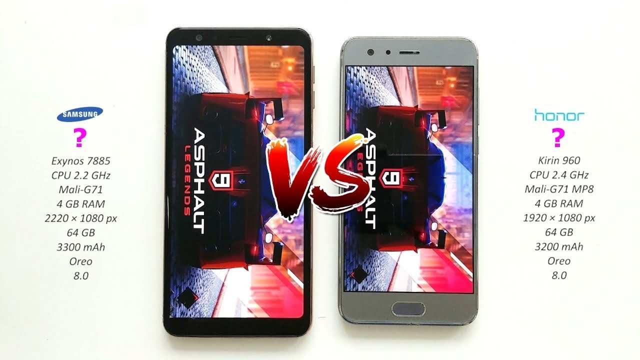Samsung Galaxy A7 2018 vs Honor 9 - Speed Test!