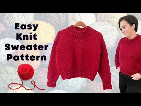 Knit an Easy Sweater for the Holidays || Free Pattern...