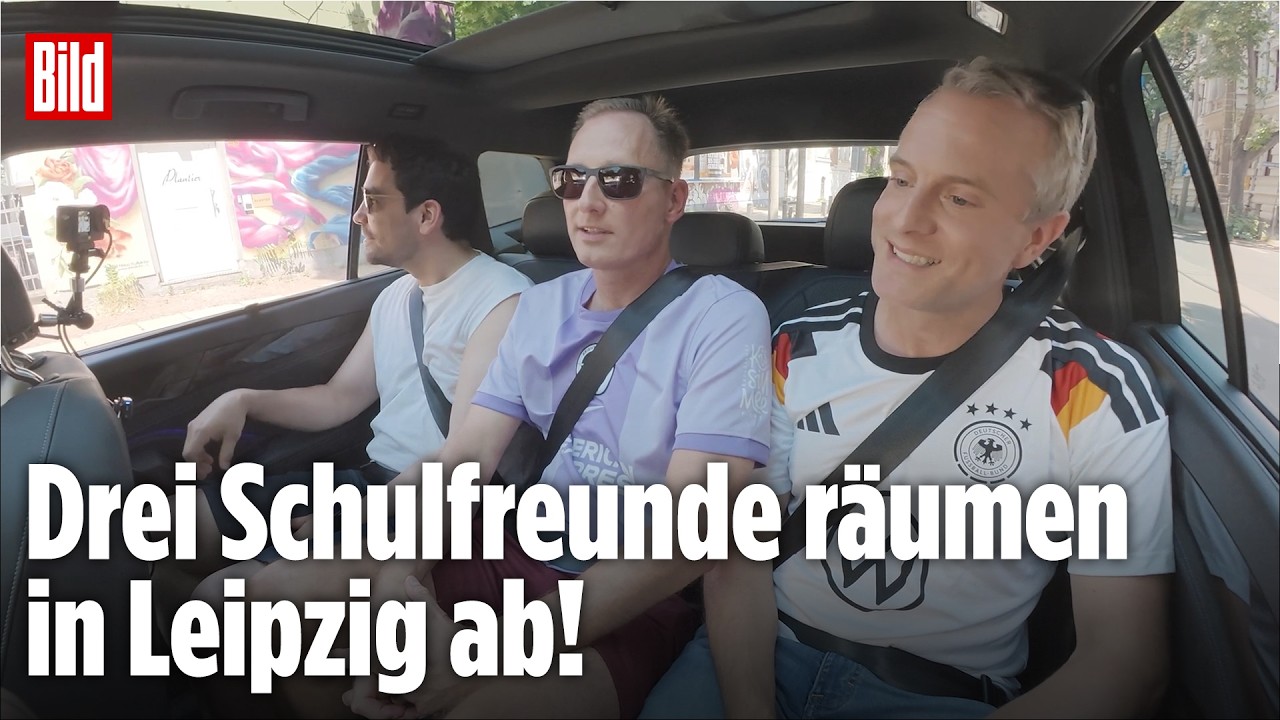 Drei Schulfreunde räumen in Leipzig ab! | BILD-WM-Quiztaxi | Folge 13