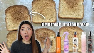 I TESTED 5 HAIR HEAT PROTECTANT SPRAYS ON BREAD IN THE OVEN. WHICH PROTECTS THE BEST!