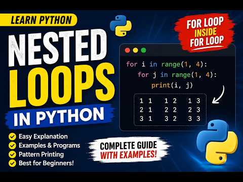 14 Nested Loops In Python For Loop Inside For Loop Explained With Examples Beginner To Advanced
