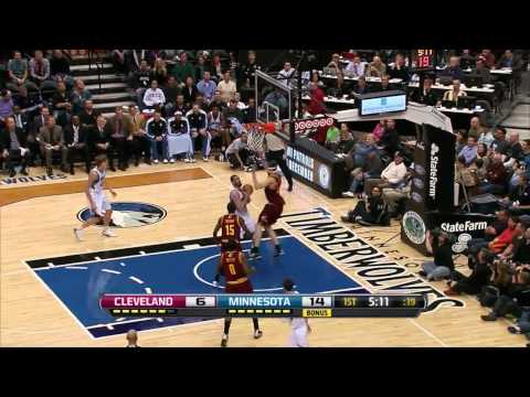 Kevin Love 36 points 13 rebounds season high vs Cleveland Cavaliers full highlights 12/07/2012 HD