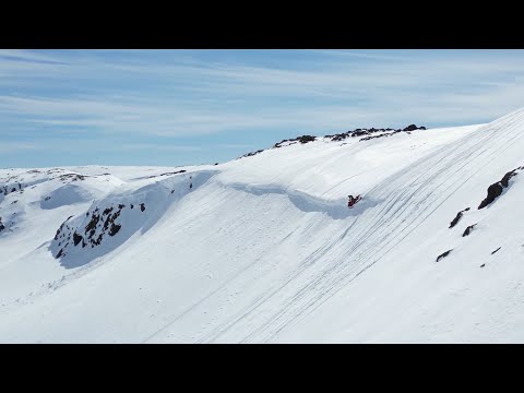 Snowmobiling in Lewis Hills, NL