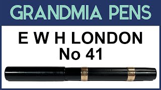 E W H LONDON No 41 EYEDROPPER FOUNTAIN PEN