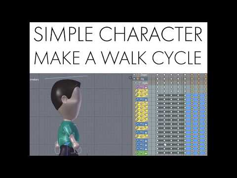 Daily Blender Tip 86 - Simple Character Walk Cycle