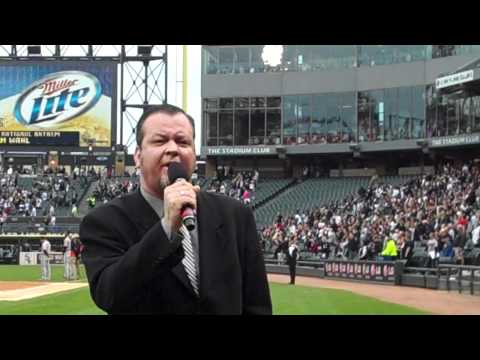 Sam Wahl sings the National Anthem at White Sox Game, April 30th, 2011