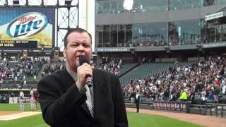 Sam Wahl sings the National Anthem at White Sox Game, April 30th, 2011