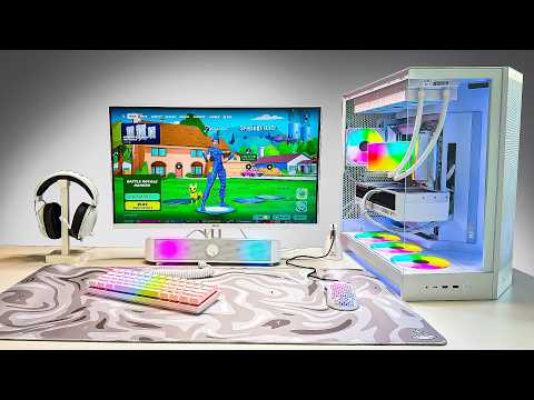 I Tried Building a ALL WHITE Gaming Setup!