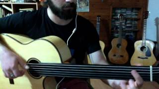 Fretless Guitar- Yaram sızlar ağrır başım perdesiz gitar aranjmanı Gilad Weiss