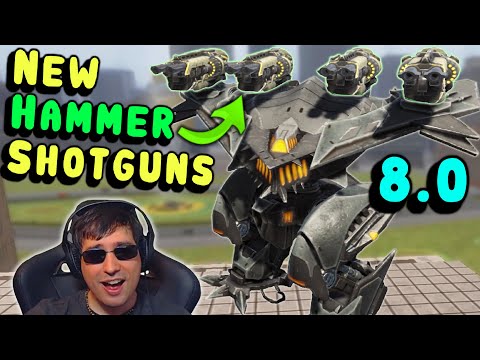 New QUAD HAMMER BEHEMOTH! War Robots Mk3 8.0 Update Gameplay WR