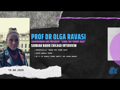 EXCLUSIVE! NEW! SERBIAN RADIO CHICAGO – PROF DR OLGA RAVASI 10.08.20