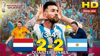 Download lagu NETHERLANDS 2-2 (3-4) ARGENTINA 🎙️PETER DRURY 🏆 Qatar 2022 ⚽ EXTENDED Highlights mp3