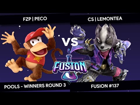 Fusion #137 - Peco (Diddy Kong) Vs. Lemontea (Wolf) - Pools - Winners Round 3