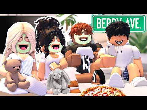 STORM TRAPPED MY SECRET CRUSH AT OUR SLEEPOVER... HE GOT JEALOUS! *VOICED* BERRY AVENUE