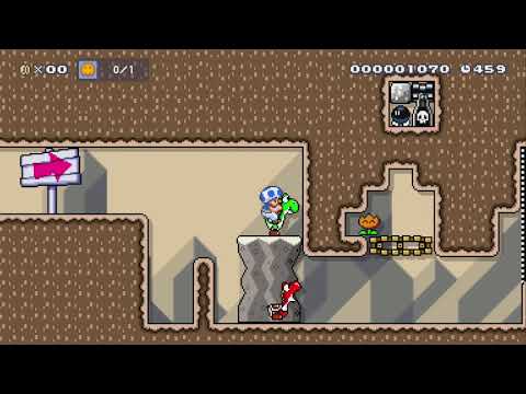 マリオdeパズル1   Puzzle1 by セネルク - Super Mario Maker 2 - No Commentary 1bw