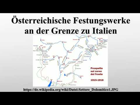 Österreichische Festungswerke an der Grenze zu Italien