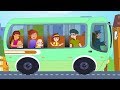 Green Wheels On The Bus Kindergarten Nursery Rhymes For Toddlers Cartoon For Children By Kids Tv