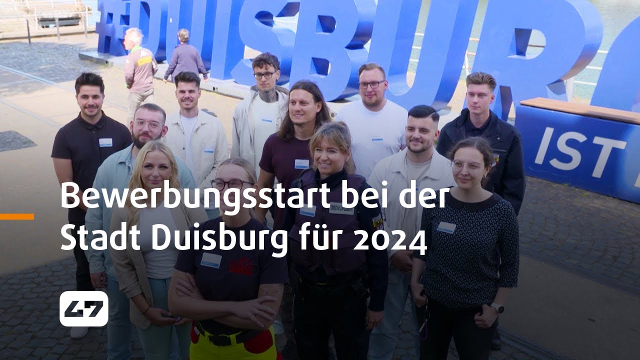 BEWERBUNGSSTART BEI DER STADT DUISBURG FÜR DAS EINSTELLUNGSJAHR 2024