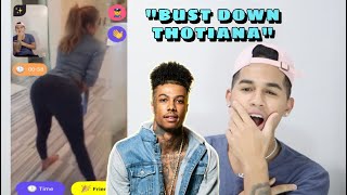 BLUEFACE THOTIANA LYRIC PRANK ON THE MONKEY APP! *SHE DID THIS*
