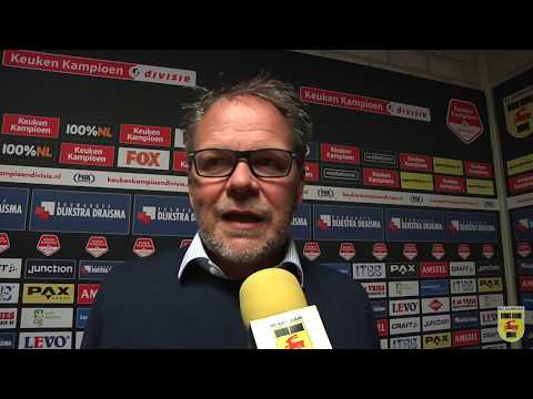 Reactie Henk de Jong na afloop van SC Cambuur - Jong Ajax (0-2)