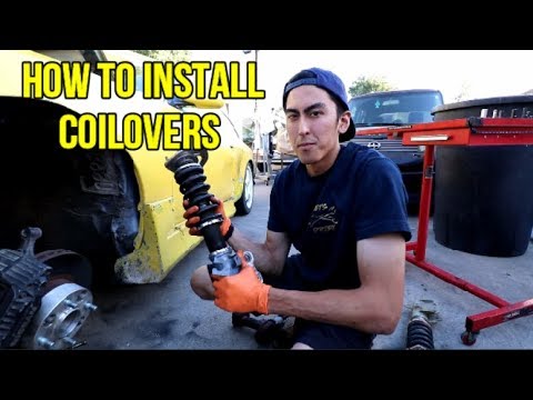 HOW TO INSTALL COIL OVERS STEP BY STEP (240SX S14/S13)