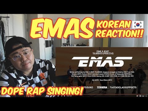 [ENG SUB][Korean Reaction] Izhar, Tulangkata, B-Heart - EMAS (Prod.Izz4d)