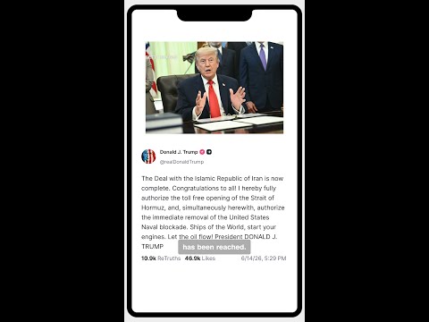 Trump says Iran deal has been reached