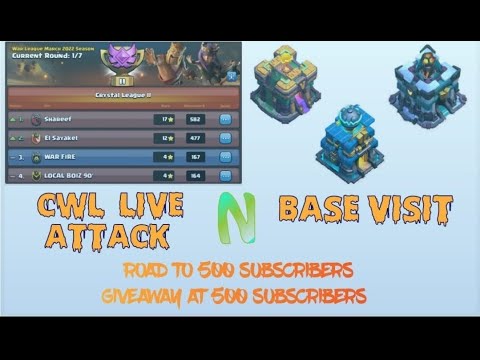 Clash Of Clans Live | Base Visit | Cwl | #coc #basevisit