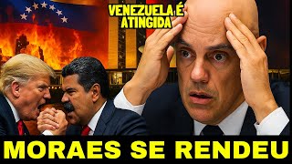 💥Moraes de joelhos CEDEU a PRESSÃO VENEZUELA é ATINGIDA MADURO promete resposta a TRUMP TRETA na câ