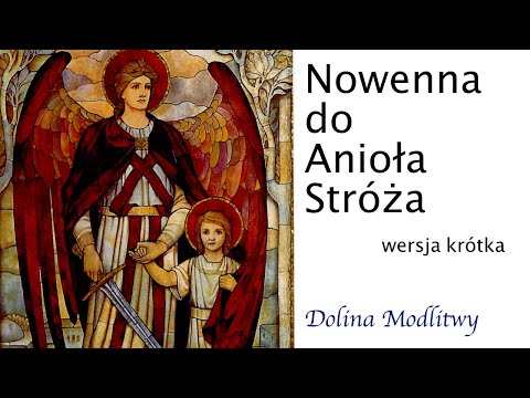 Nowenna  do Anioła Stróża, wersja krótka, napisy