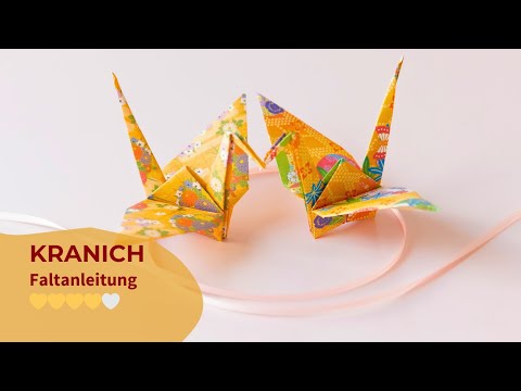 Japanischer Kranich - Origami für Anfänger 🕊️